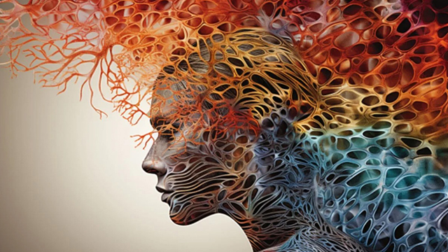 Mental problems color illustration