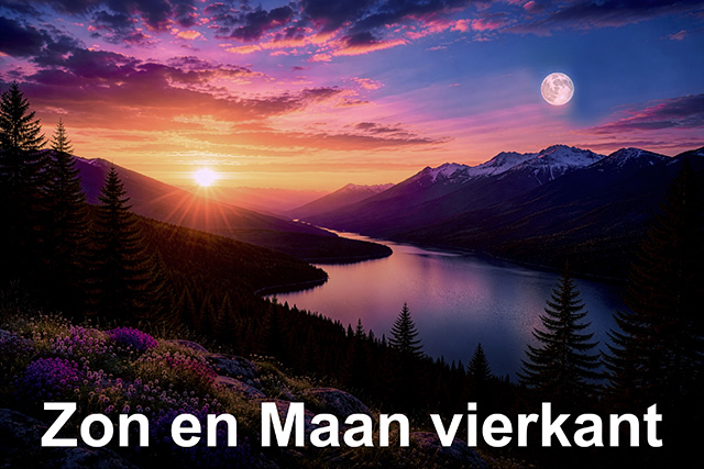 Zon en Maan vierkant