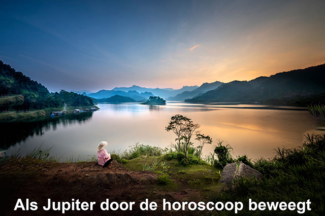 13 Als Jupiter door de horoscoop beweegt